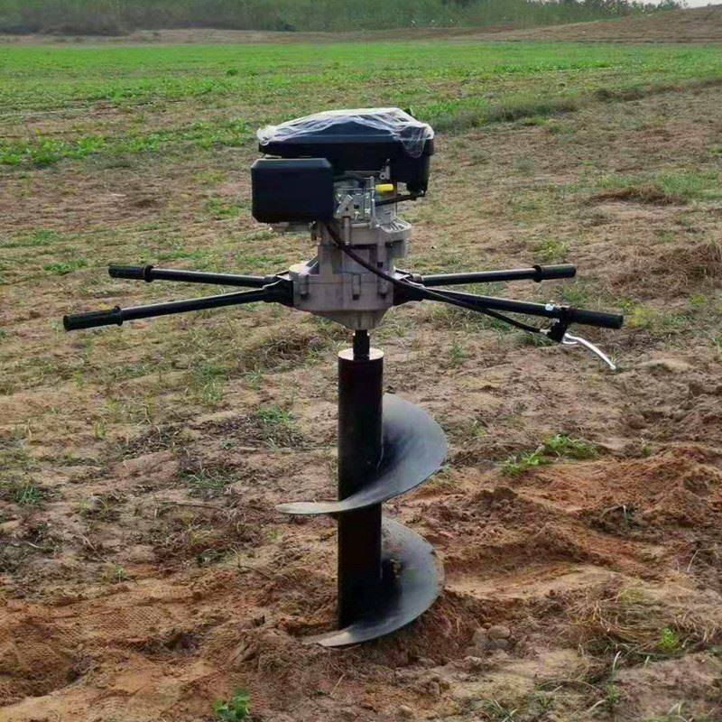 提供四冲程挖坑机 大直径植树挖窝机 脚踏链条式地砖机器