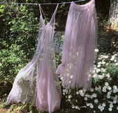 法式 苏苏素 薄网纱罩衫 紫色款 少女夏摄影 小店