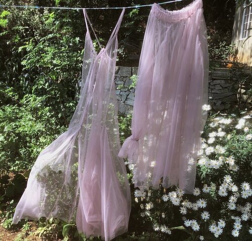 苏苏素的小店 紫色款 薄网纱罩衫法式少女夏摄影