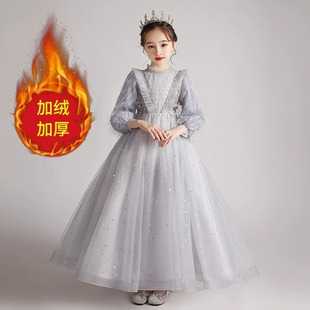 出租女童高端晚礼服公主长裙T台模特走秀拖尾摄影钢琴小主持演出