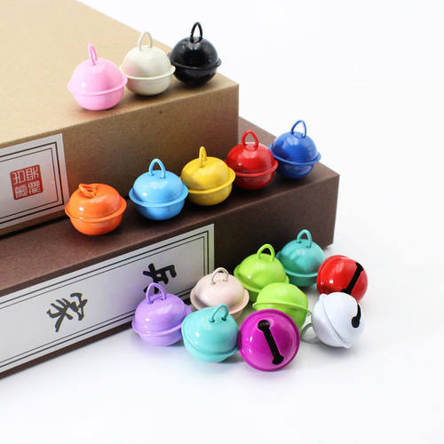 22MM糖果色烤漆铃铛配饰钥匙扣配