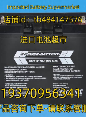 RPOWER BATTERY蓄电池 RPOWERBATTERY OGIV12170LP 12V17AH 电池