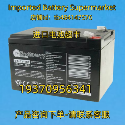 ECOENERGY蓄电池 BT-02-107 12V10AH 20HR 免维护电池