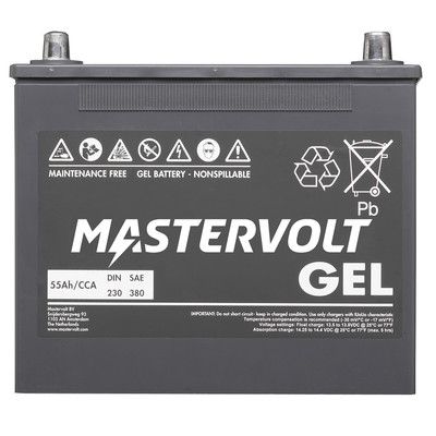 MASTERVOLT蓄电池 MASTERVOLT GEL 12V 55AH CCA 230 380 BATTERY