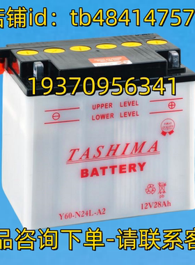 TASHIMABATTERY 蓄电池 TASHIMA BATTERY Y60-N24L-A2 12V28AH