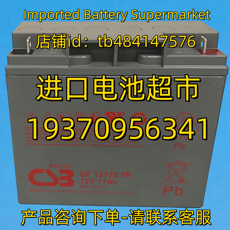 CSB BATTERY蓄电池 CSBBATTERY GP12170 FR 12V17AH 免维护电池
