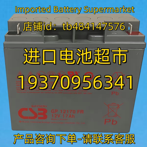 CSB BATTERY蓄电池 CSBBATTERY GP12170 FR 12V17AH 免维护电池