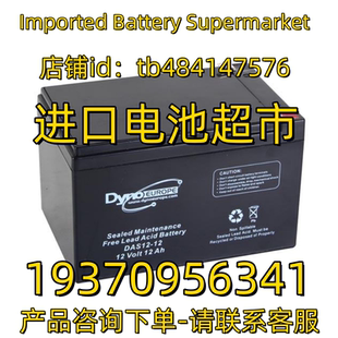 12AH Dyoneurope蓄电池 12V免维护电池 Volt Dyon DAS12