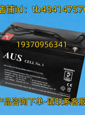 AUS蓄电池 AUS CELL NO1 DC85-12 12V85AH/20HR DEEL CYCLE GEL
