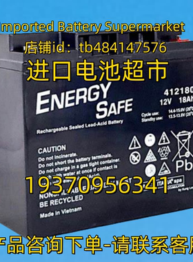 ENERGYSAFE蓄电池 ENERGY SAFE 412180 12V18AH BATTERY 电池