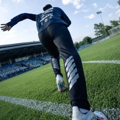 GOINTO极客上阵x三菱重工飞狮球员版收腿裤足球运动裤梭织修身