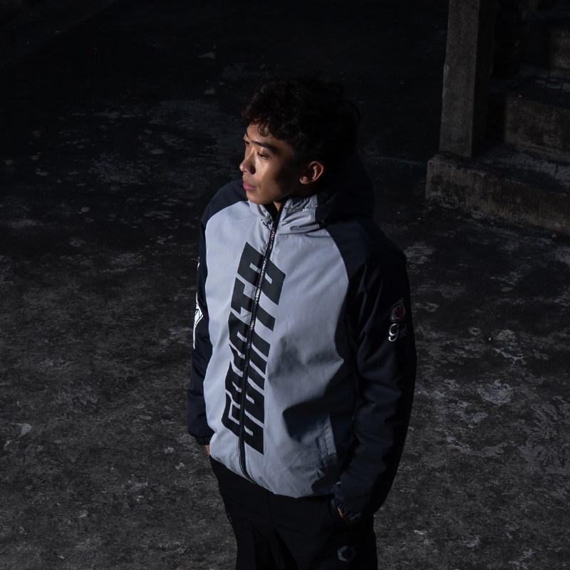 GOINTO上阵工业x724足球生活系列恶搞足球文化休闲短款棉服图片