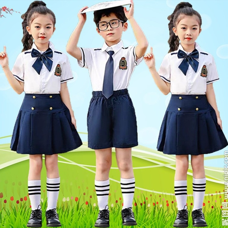 幼儿园园服毕业照班服小学生校服六一儿童诗歌朗诵大合唱表演出服