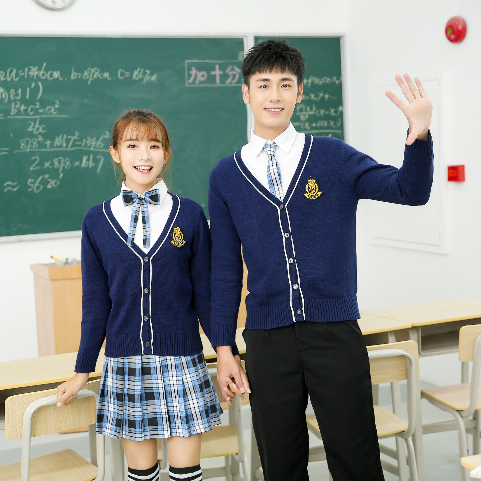 春季新款中学生校服班服jk制服韩版英伦学院风制服厂家代发批发