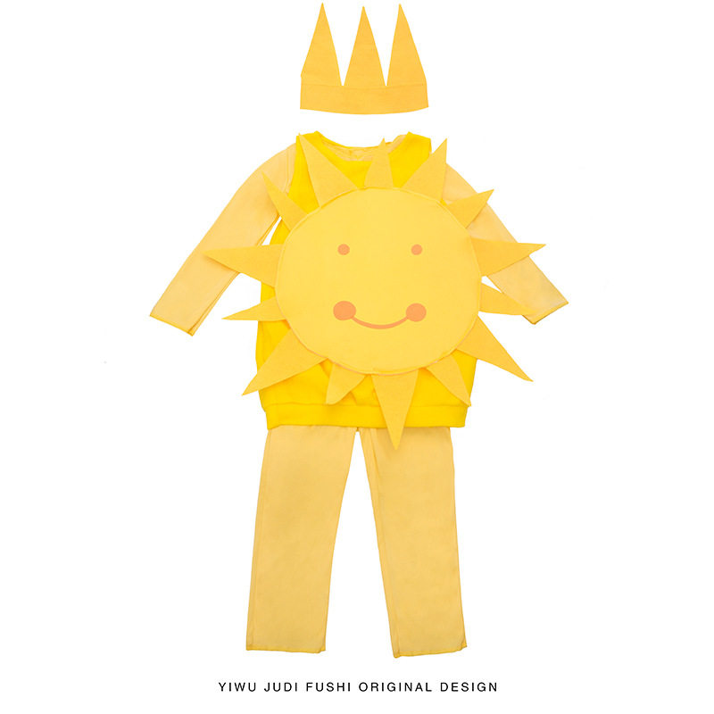 儿童花儿朵朵像太阳演出服cosplay服装童话故事舞台表演派对服