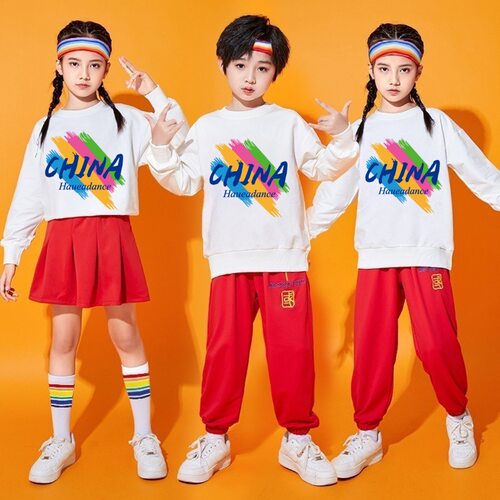 春季儿童演出服幼儿园舞蹈合唱服班服糖果色小学生啦啦队表演服装