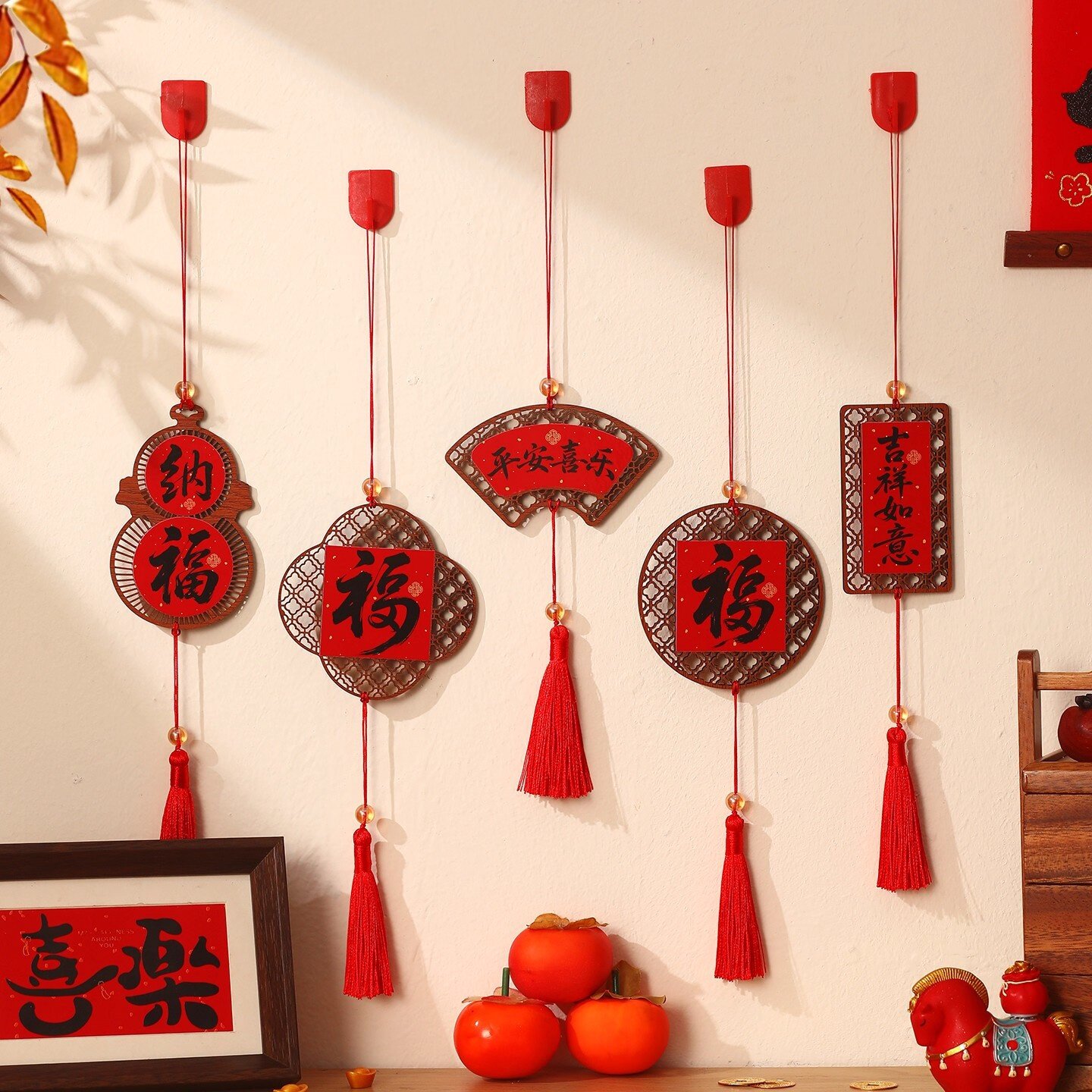 马年新款2026新年福字挂件大门挂饰过年客厅氛围布置春节装饰用品