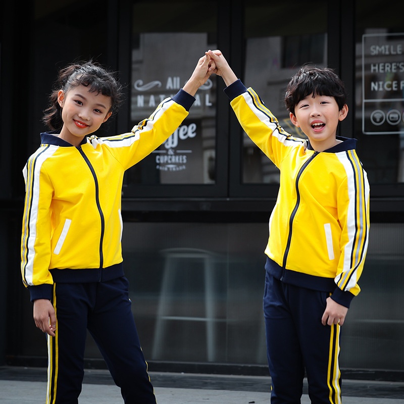 粉绣新品幼儿园园服校服班服团服套装两件套三件套运动服亲子运动