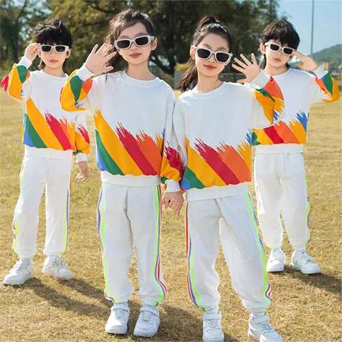 儿童运动会开幕式啦啦队演出服小学生秋装开幕式表演服幼儿园班服