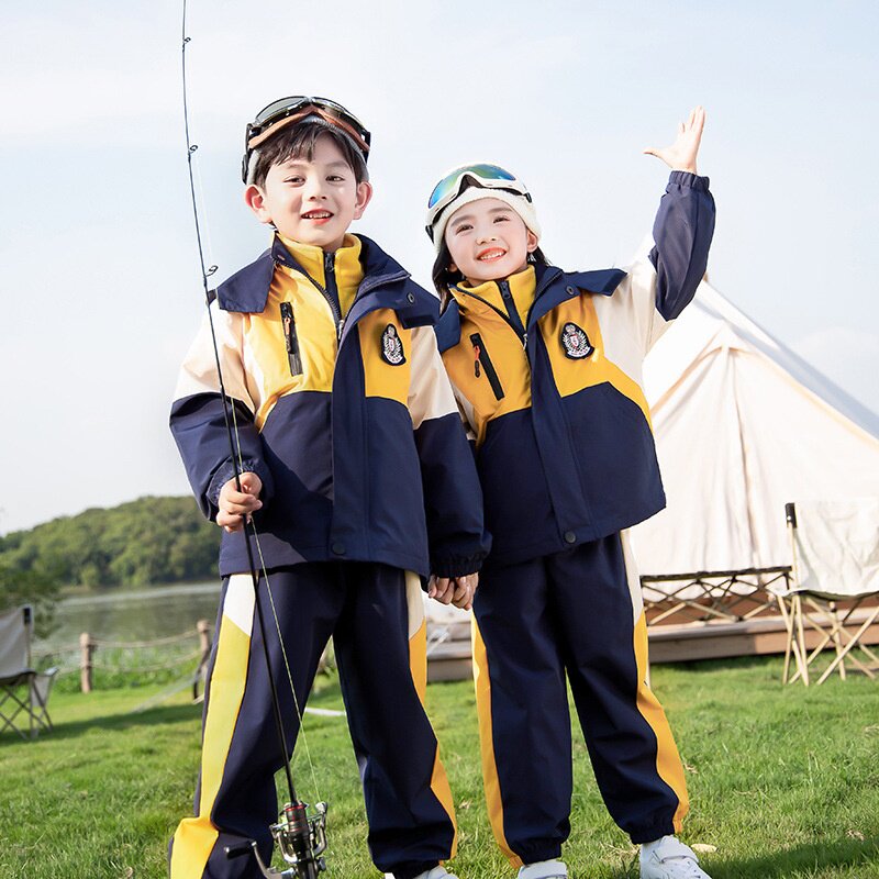 幼儿园园服春秋套装三件套秋季运动服男女童班服小学生校服冲锋衣