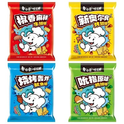 白象干脆面整箱方便面芝麻味咔A芝脆掌心干吃面小零食休闲新包装