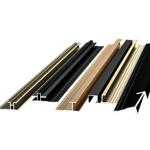 5/8/9/12/18厘铝合金护墙板工字型收边条木饰面收口正工字条线条
