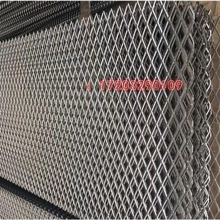 重型钢板网菱形脚踏过道隔离防护网格加厚建筑铁网公路防抛围栏板