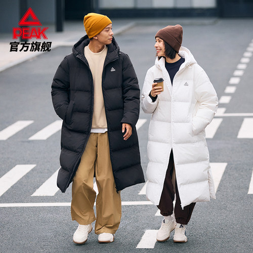 匹克态极保暖长款三防科技羽绒服