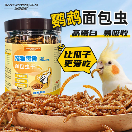 鹦鹉面包虫干虎皮玄凤通用