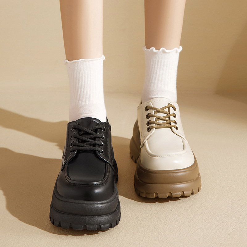 奥古狮登厚底乐福鞋女2025春