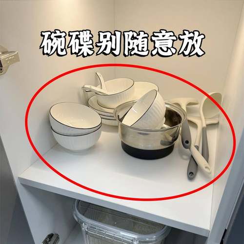 升级厨房橱柜抽拉式碗碟置物架抽屉碗盘收纳架盘子沥水架放碗架