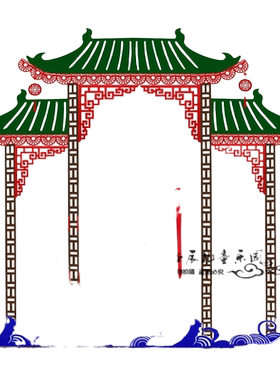 中国风环创材料【班级场景环创】