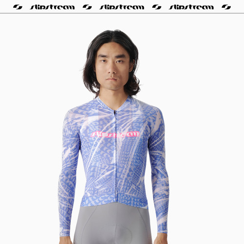 Slipstream 男士长袖骑行服Prime四季防晒透气薄款超轻上衣浅紫色