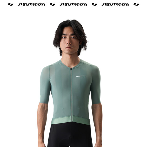 Slipstream 骑行服短袖Alpha男款春夏透气速干轻量防晒上衣松霜绿