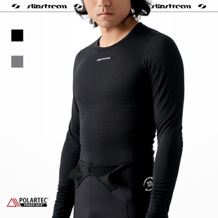 Slipstream 薄绒打底衫 Core深灰色保暖透气排汗衫内搭长袖骑行服