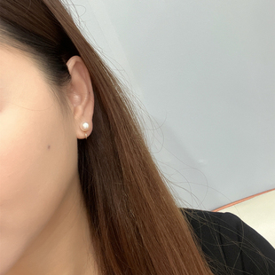 无痛淡水正圆珍珠耳夹蚊香盘无耳洞女耳环轻奢高级感小众简约耳饰