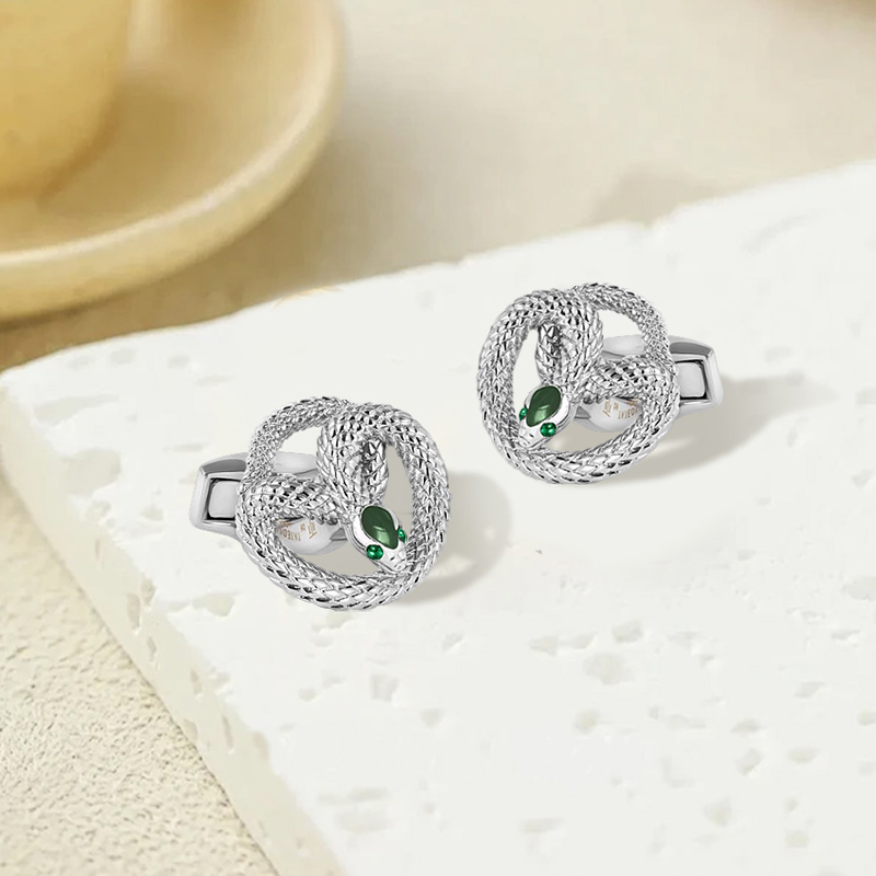 蛇年生肖限定款袖扣轻奢礼物