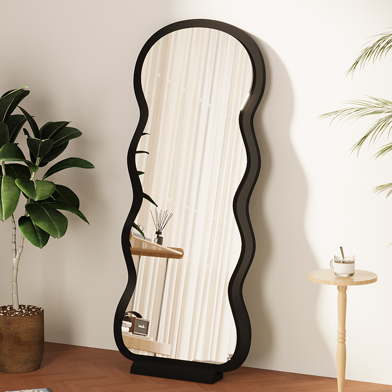 中古全身镜家用落地镜高级感异型镜网红壁挂穿衣镜卧室试衣大镜子