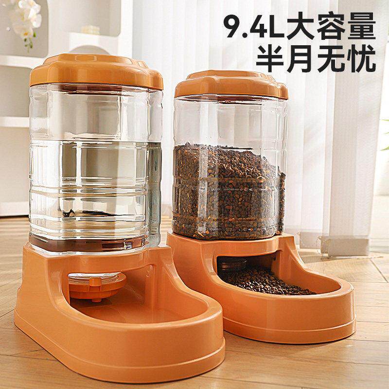 狗食自动喂食器大型犬猫粮自动投食机大容量狗狗喝水器宠物饮水机