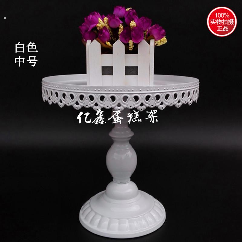 欧式铁艺高脚蛋糕架婚庆道具甜品台点心架蛋糕架西点展示托盘