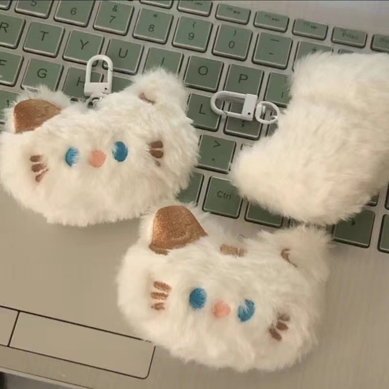炸毛猫咪公仔玩偶钥匙扣
