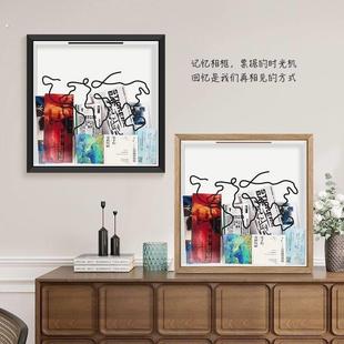 旅行足迹可视化省份地图相框飞机火车票演唱会门票票根纪念收纳框