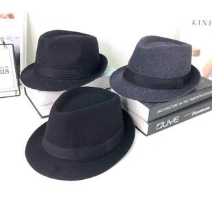 老年人帽子男款帽子男秋冬天中老年户外保暖礼帽休闲英伦复古爵士