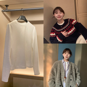 型半立领圆领弹力打底衫 333sss 自留3件～白色小版 内搭T恤女冬