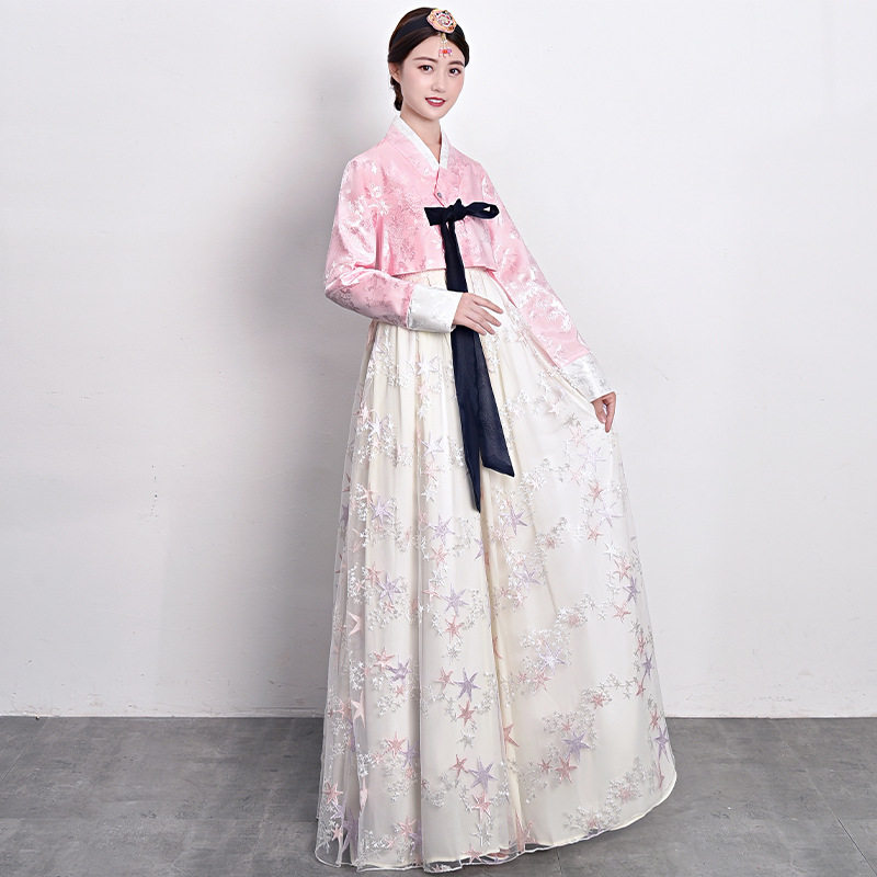 新款韩服纱裙女成人春夏宫廷礼服