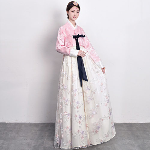 新款韩服纱裙女成人春夏宫廷礼服