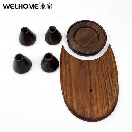 现货Niche磨豆机 Zero意式咖啡研磨机黑胡桃木改装升级配件接粉器