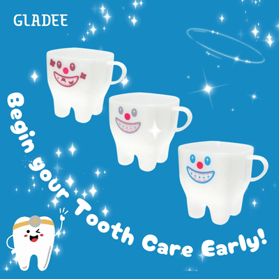 GLADEE牙齿造型牙杯原创幽默设计
