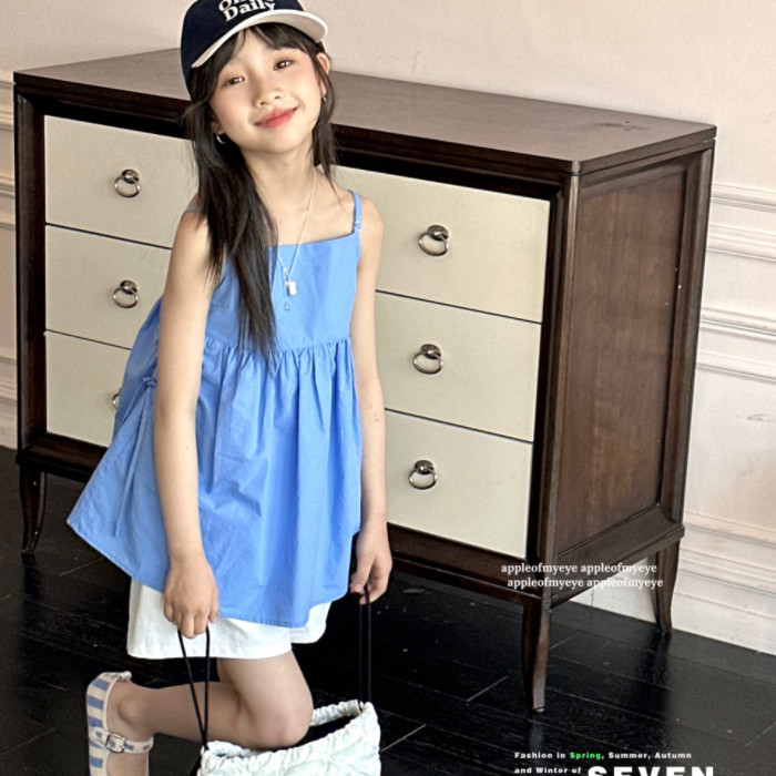其他棉女童吊带夏季无袖
