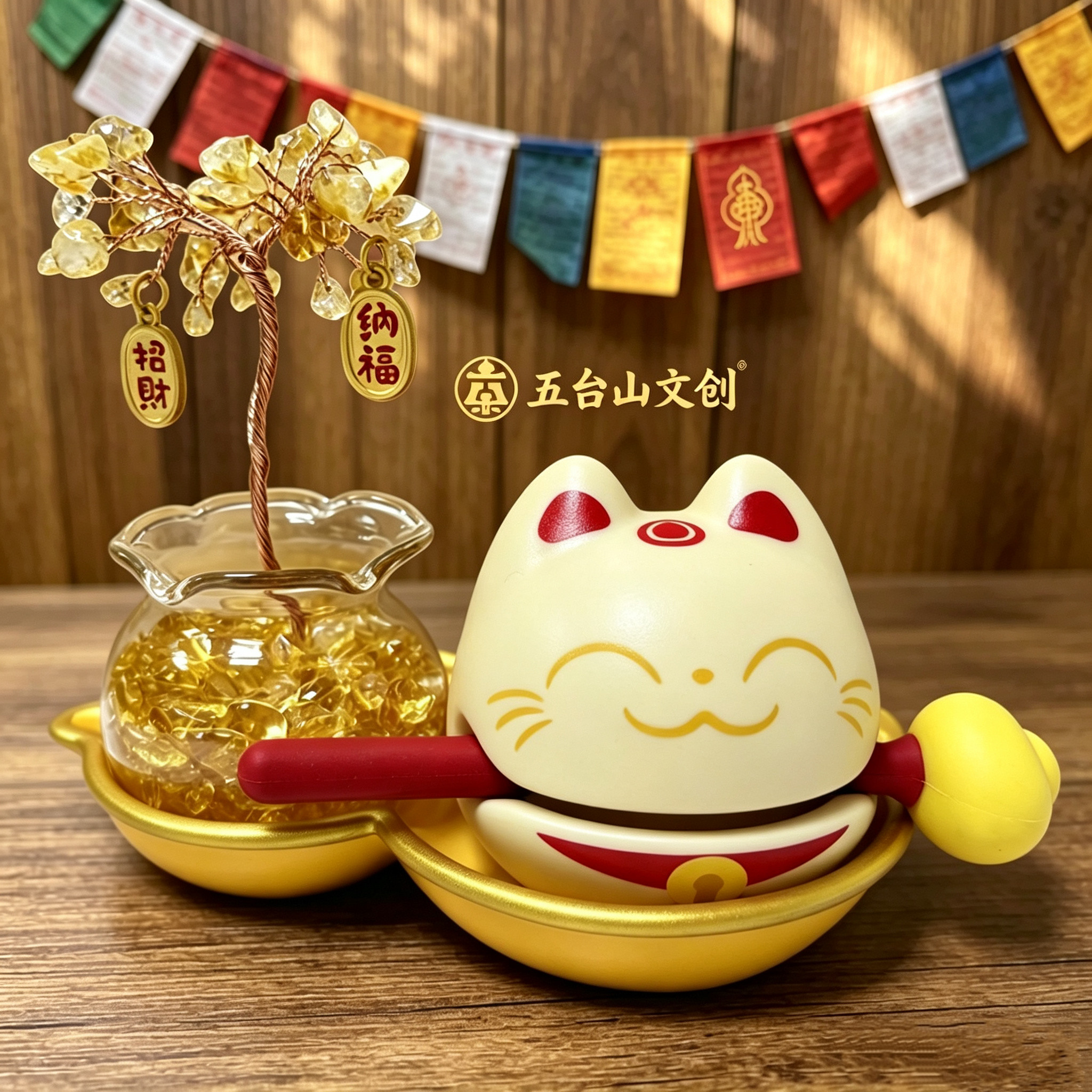 五台山文创木鱼摆件情绪稳定送礼